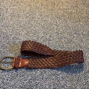 Braided Leather Weave Belt